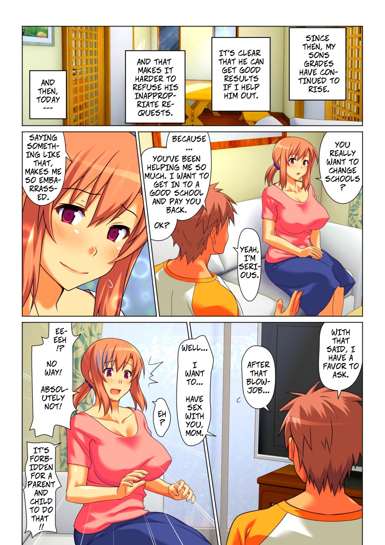 Hentai Manga Comic-Mom Will Put Out Everyday On The Condition That His Grades Improve-Read-23